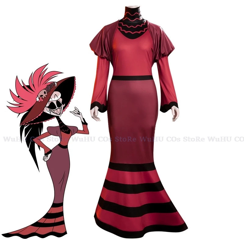 Hotel Disguise Skirts Outfits Rosie Cosplay Women Dress Costume Hazzbin Cartoon Female Roleplay Halloween Fantasia Suits
Hotel Disguise Skirts Outfits Rosie Cosplay Women Dress Costume Hazzbin Cartoon Female Roleplay Halloween Fantasia Suits