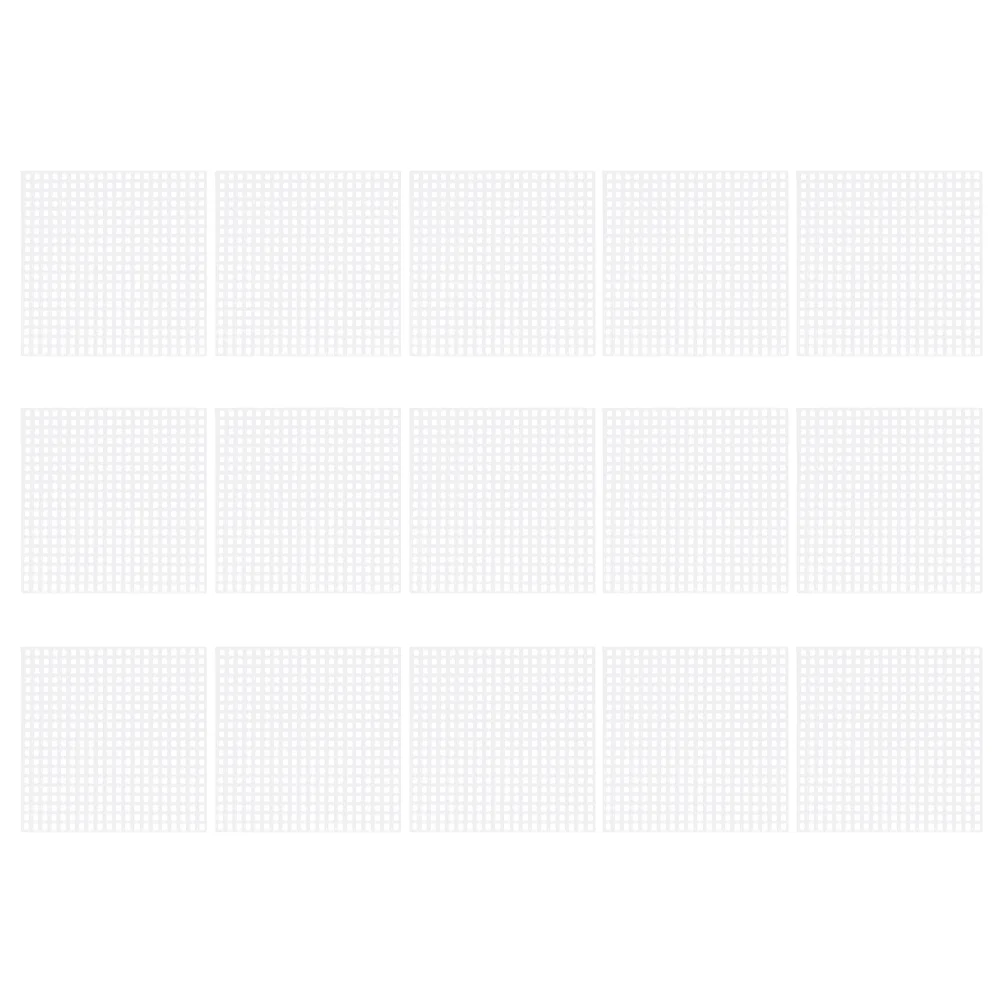 25 Pcs Cross Embroidery Piece Stitch Meshes Plastic Canvas Frame DIY Cross-stitch
25 Pcs Cross Embroidery Piece Stitch Meshes Plastic Canvas Frame DIY Cross-stitch