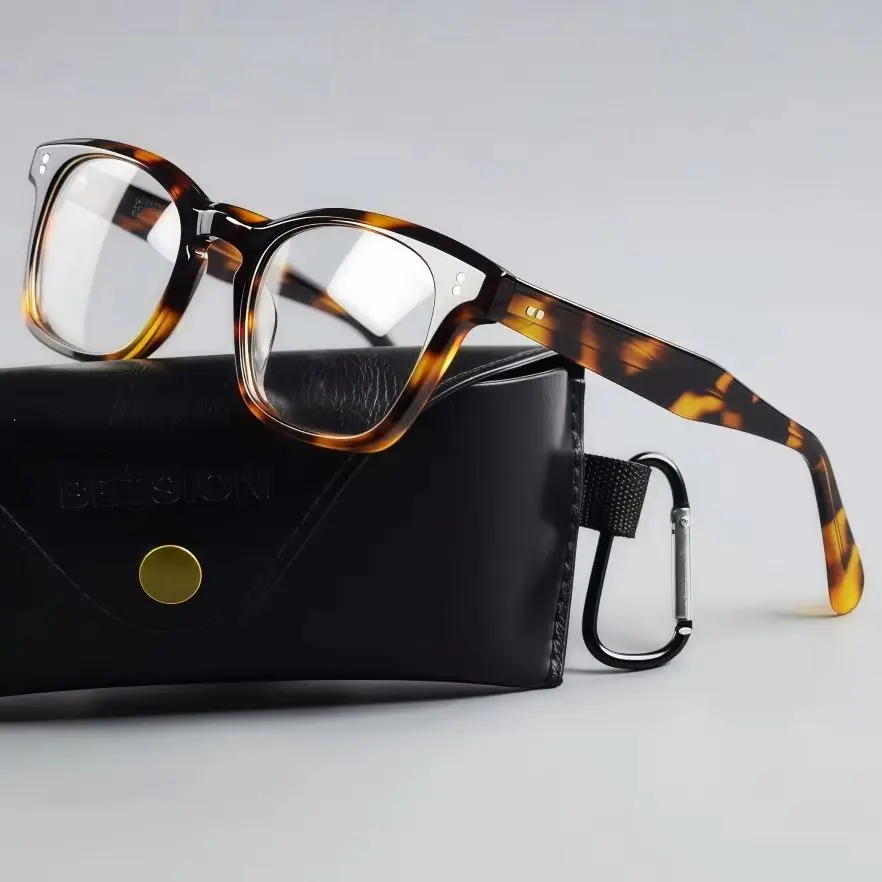 BETSION Retro Square Acetate Eyeglass Frame 50mm Full Rim Eyeglass Men Women Classic Fashion Eyewear Frame Daily Casual Use
BETSION Retro Square Acetate Eyeglass Frame 50mm Full Rim Eyeglass Men Women Classic Fashion Eyewear Frame Daily Casual Use