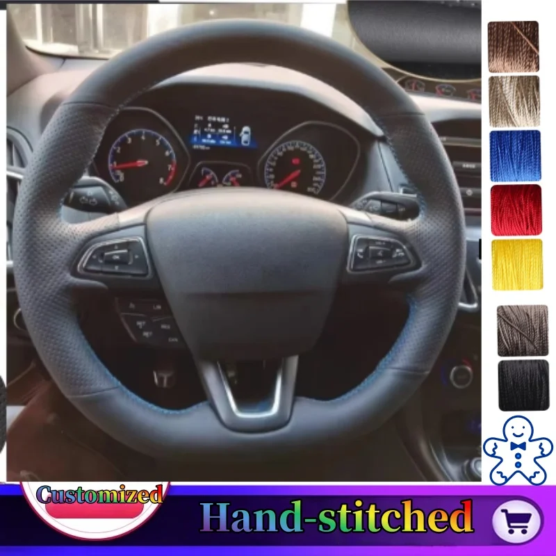 Customize Microfiber Leather Car Steering Wheel Cover For Ford Focus 3 2015-2018 Kuga 2016-2019 Escape C-MAX Ecosport 2018-2019
Customize Microfiber Leather Car Steering Wheel Cover For Ford Focus 3 2015-2018 Kuga 2016-2019 Escape C-MAX Ecosport 2018-2019