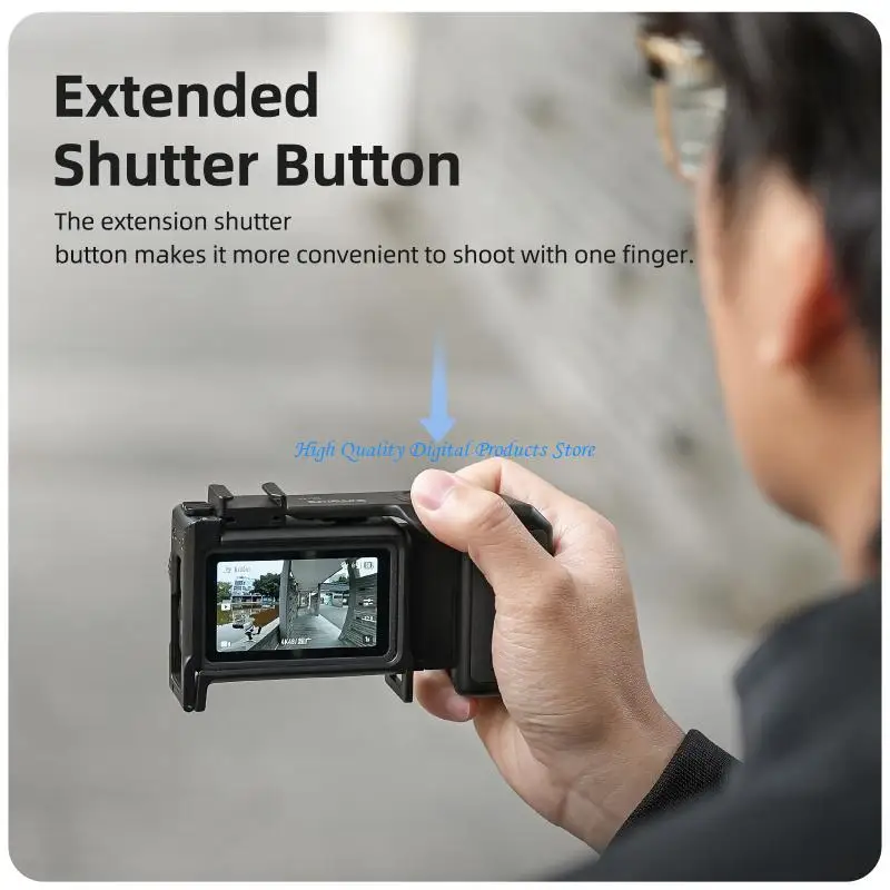 U2JE Shock Absorbing Shell For Action 6 Camera Cage With Convenient Wrist Strap
U2JE Shock Absorbing Shell For Action 6 Camera Cage With Convenient Wrist Strap