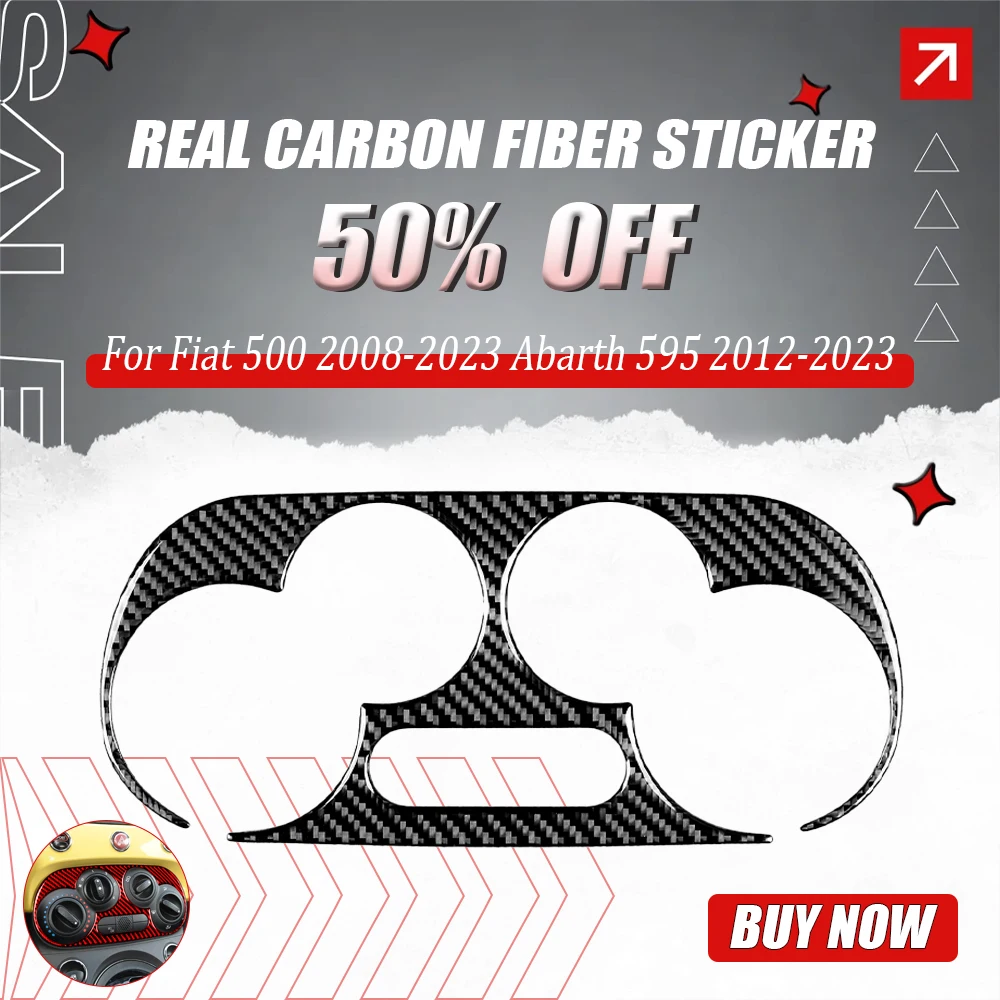 Air Conditioning Adjustment Panel Real Carbon Fiber Sticker for Fiat 500 2008-2023 Abarth 595 2012-2023
Air Conditioning Adjustment Panel Real Carbon Fiber Sticker for Fiat 500 2008-2023 Abarth 595 2012-2023