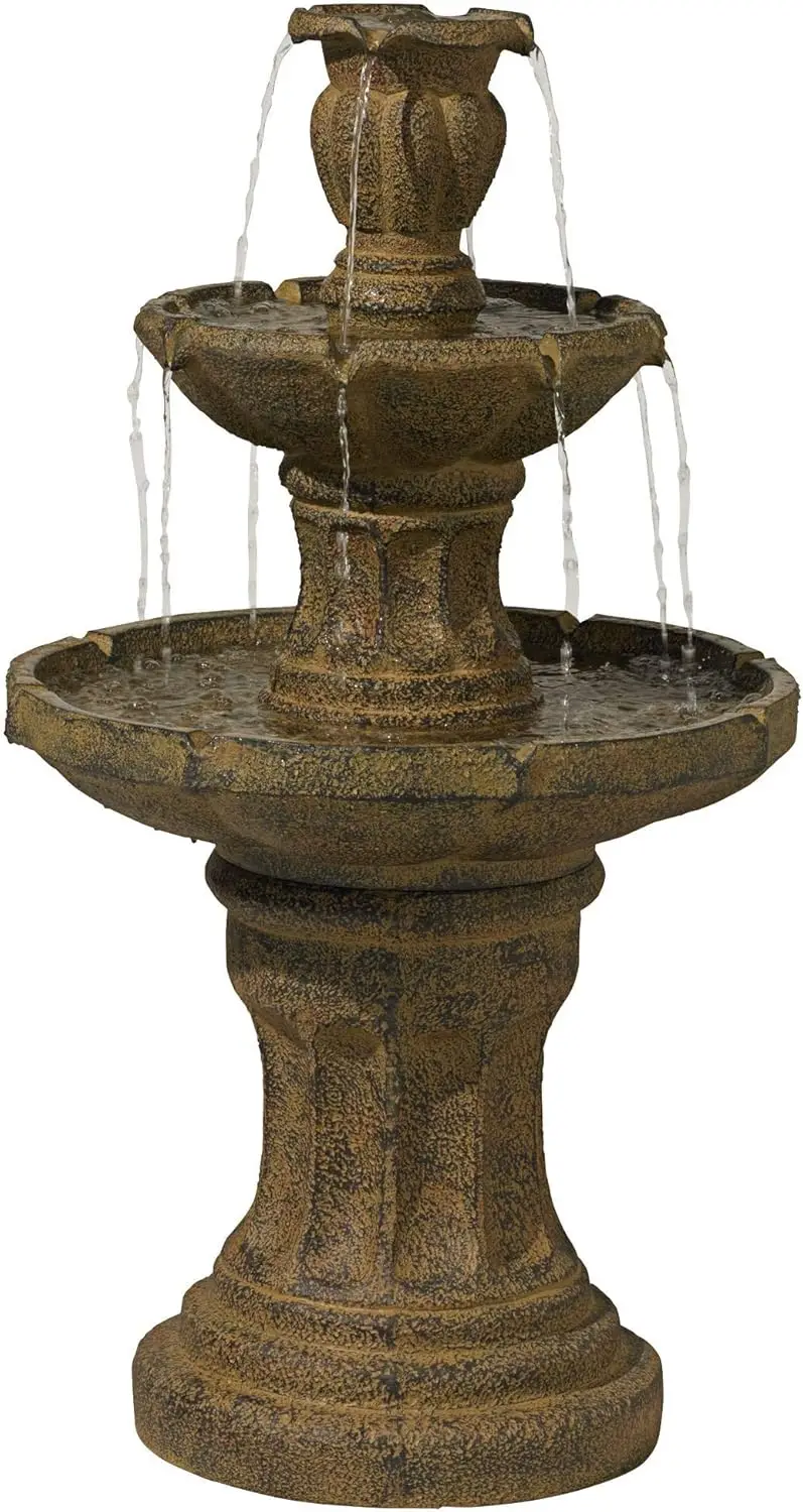 Tuscan Garden 41 1 2 High Large Traditional Italian Indoor Outdoor Decor Dark Faux Stone Floor Fountain Waterfall Tiered
Tuscan Garden 41 1 2 High Large Traditional Italian Indoor Outdoor Decor Dark Faux Stone Floor Fountain Waterfall Tiered
