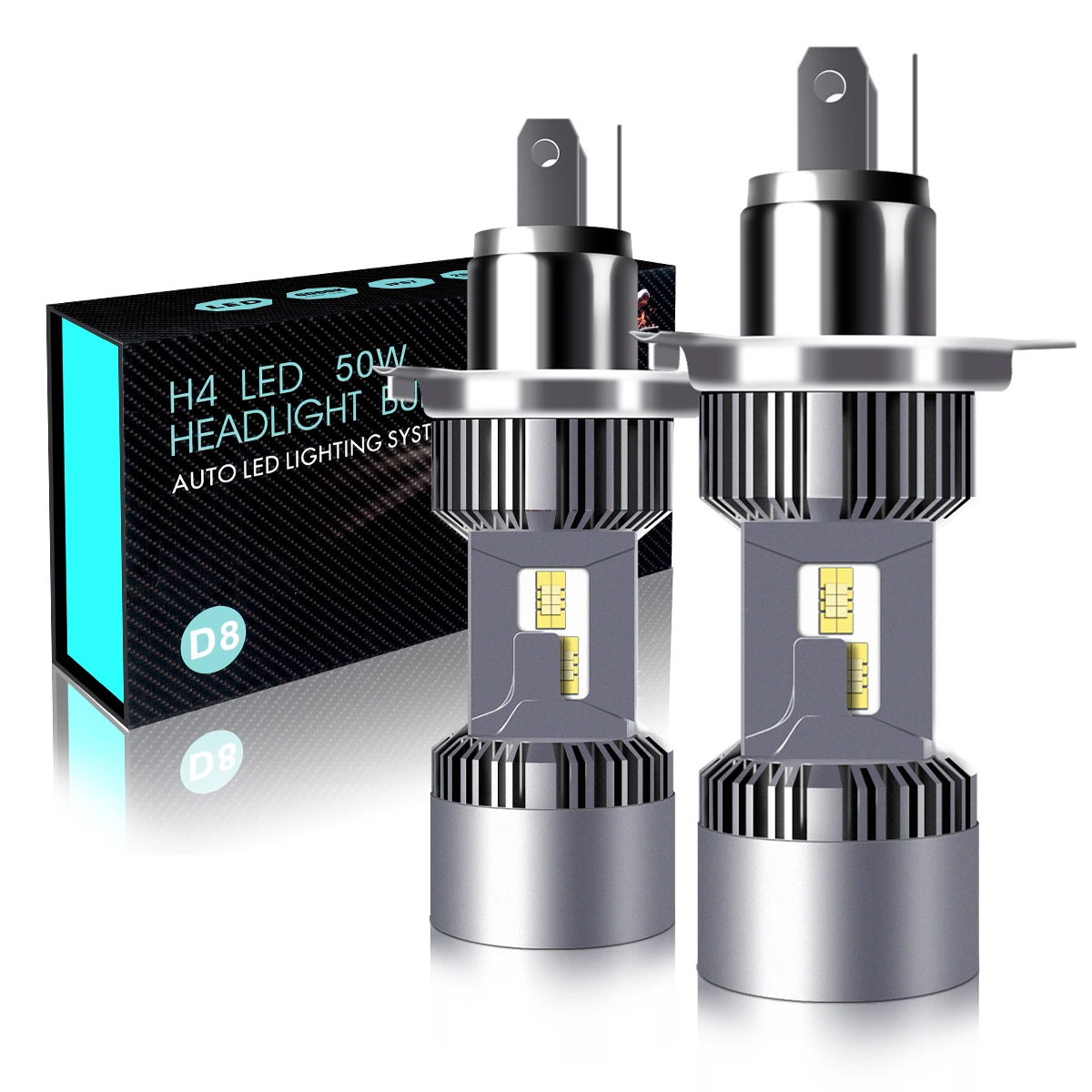 H4 LED Headlight Bulbs 12V 45W 6000K Hi Lo Beam with DIY Color Temperature Angel Eyes for Car Light Retrofit
H4 LED Headlight Bulbs 12V 45W 6000K Hi Lo Beam with DIY Color Temperature Angel Eyes for Car Light Retrofit