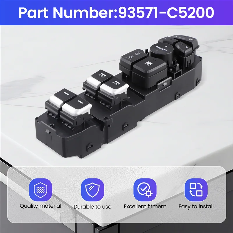 A17R-93571-C5200 Главный выключатель стеклоподъемника левой передней двери автомобиля для KIA SORENTO 2015-2021 2AUTO
A17R-93571-C5200 Главный выключатель стеклоподъемника левой передней двери автомобиля для KIA SORENTO 2015-2021 2AUTO