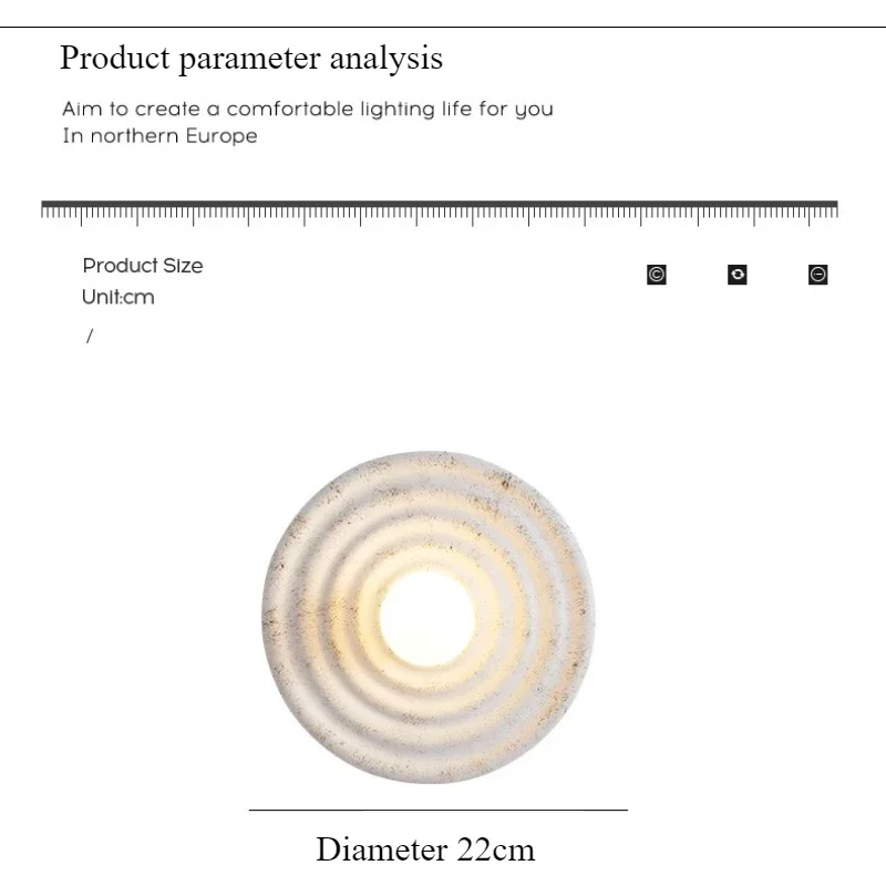 SANDYHA LED Circular Ring Wall Lamp Unique Nordic Design for Living Room Bedroom and Dining Table Lighting Fixtures
SANDYHA LED Circular Ring Wall Lamp Unique Nordic Design for Living Room Bedroom and Dining Table Lighting Fixtures