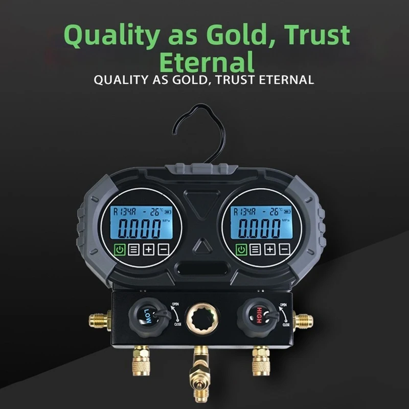 AAA+ For HVAC Charging Digital Manifold Sensor Refresh 1s Auto Shutdown 30min
AAA+ For HVAC Charging Digital Manifold Sensor Refresh 1s Auto Shutdown 30min