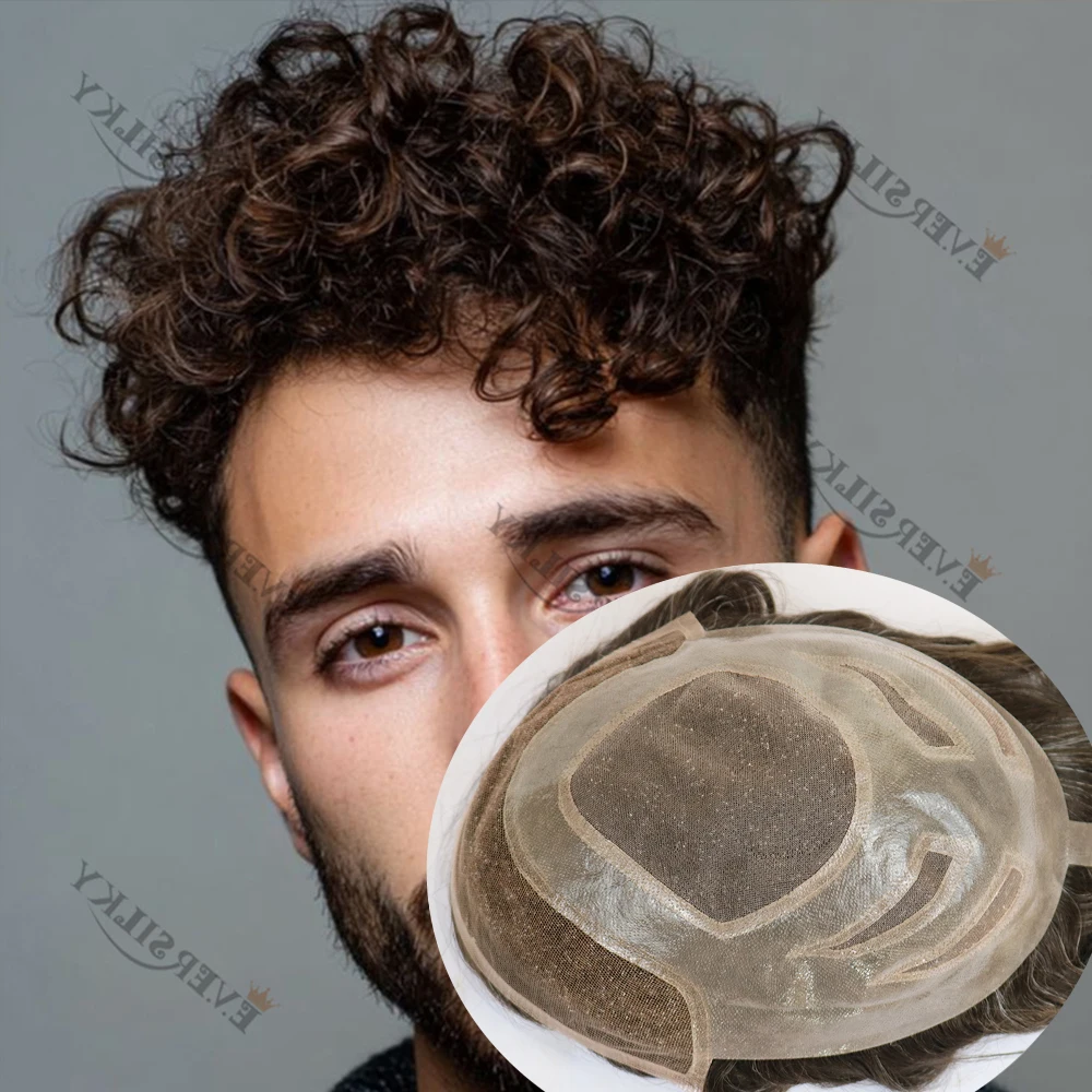20MM Curly Men Versalite Lace Man's Toupee Indian Human Hair Wigs Breathable French Lace Soft Durable Thin PU Capillary Prosthes
20MM Curly Men Versalite Lace Man's Toupee Indian Human Hair Wigs Breathable French Lace Soft Durable Thin PU Capillary Prosthes