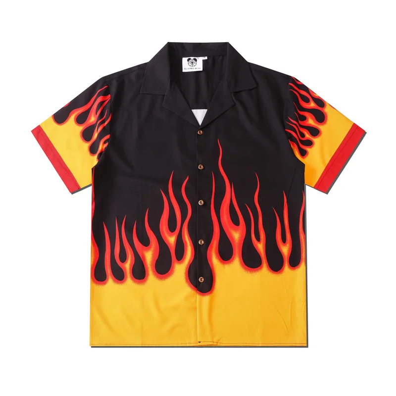 Men's Clothing Y2K Fashion Vintage Flame Print Maglia Short Sleeve Shirts Summer New Casual Hawaiian Beach Viking Man Shirt
Men's Clothing Y2K Fashion Vintage Flame Print Maglia Short Sleeve Shirts Summer New Casual Hawaiian Beach Viking Man Shirt