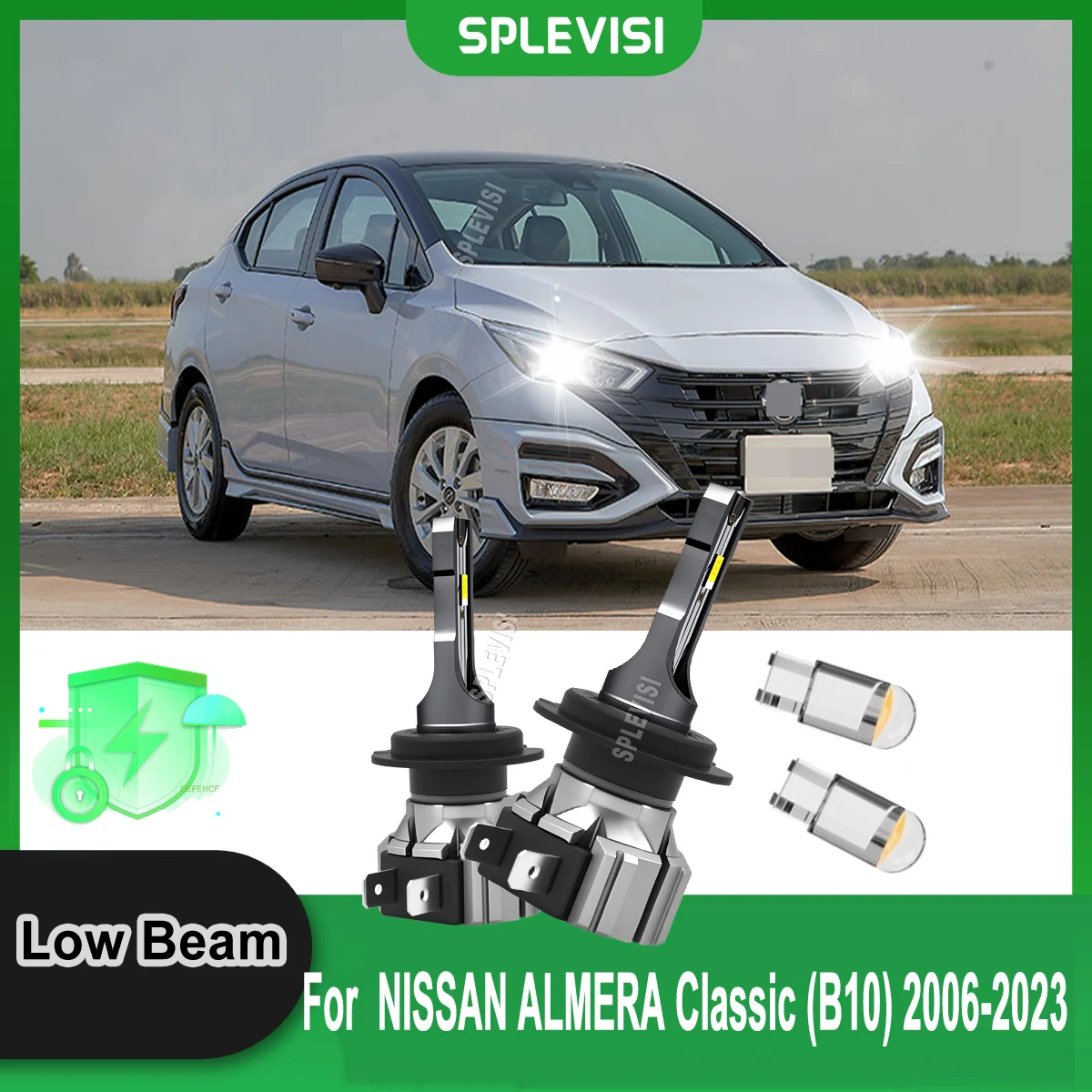 H7 LED White Headlight Low Bulbs - Brighter, Whiter, Longer-Lasting For NISSAN ALMERA Classic (B10) 2006 2007 2008 2009-2023
H7 LED White Headlight Low Bulbs - Brighter, Whiter, Longer-Lasting For NISSAN ALMERA Classic (B10) 2006 2007 2008 2009-2023