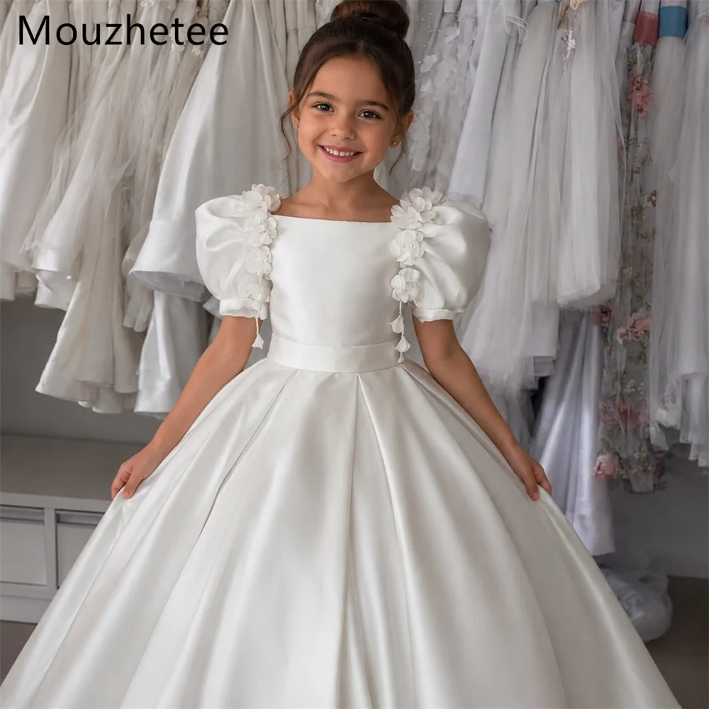 Mouzhetee A-Line Princess Flowers Bow Satin Flower Girl Dresses Shiny Girls Birthday Dresses Customized 2026
Mouzhetee A-Line Princess Flowers Bow Satin Flower Girl Dresses Shiny Girls Birthday Dresses Customized 2026