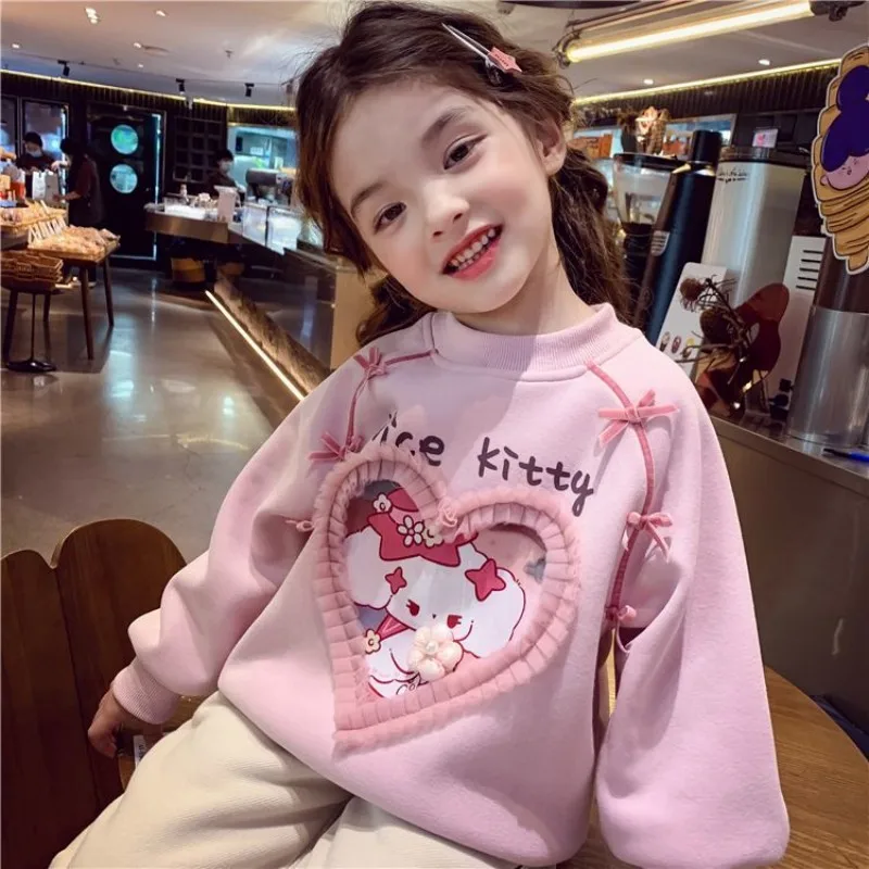 Girls' Velvet Hoodie 2025 New Children's Versatile Korean Cartoon Hoodie Girls' Winter All in One Velvet Top
Girls' Velvet Hoodie 2025 New Children's Versatile Korean Cartoon Hoodie Girls' Winter All in One Velvet Top