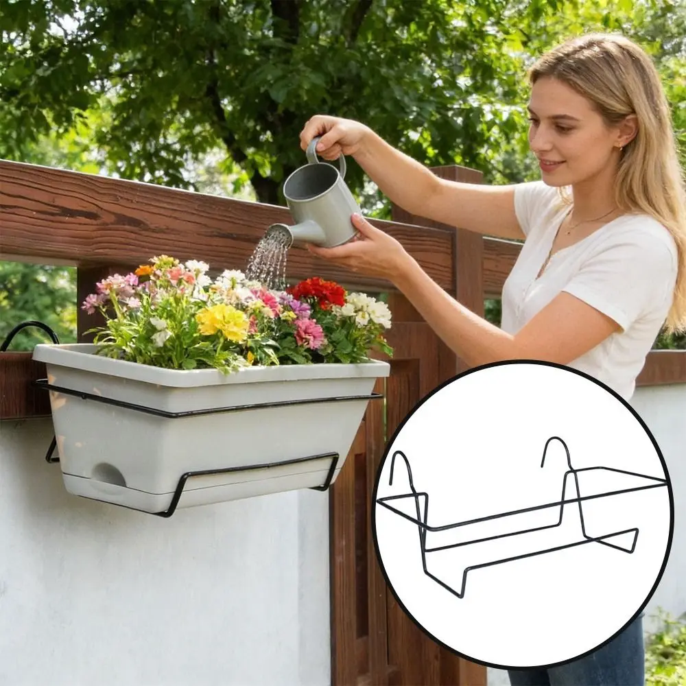 New Iron Hanging Planter No Drill Heavy Duty Planter Box Bracket Slip-on Design Window Box Bracket Garden
New Iron Hanging Planter No Drill Heavy Duty Planter Box Bracket Slip-on Design Window Box Bracket Garden