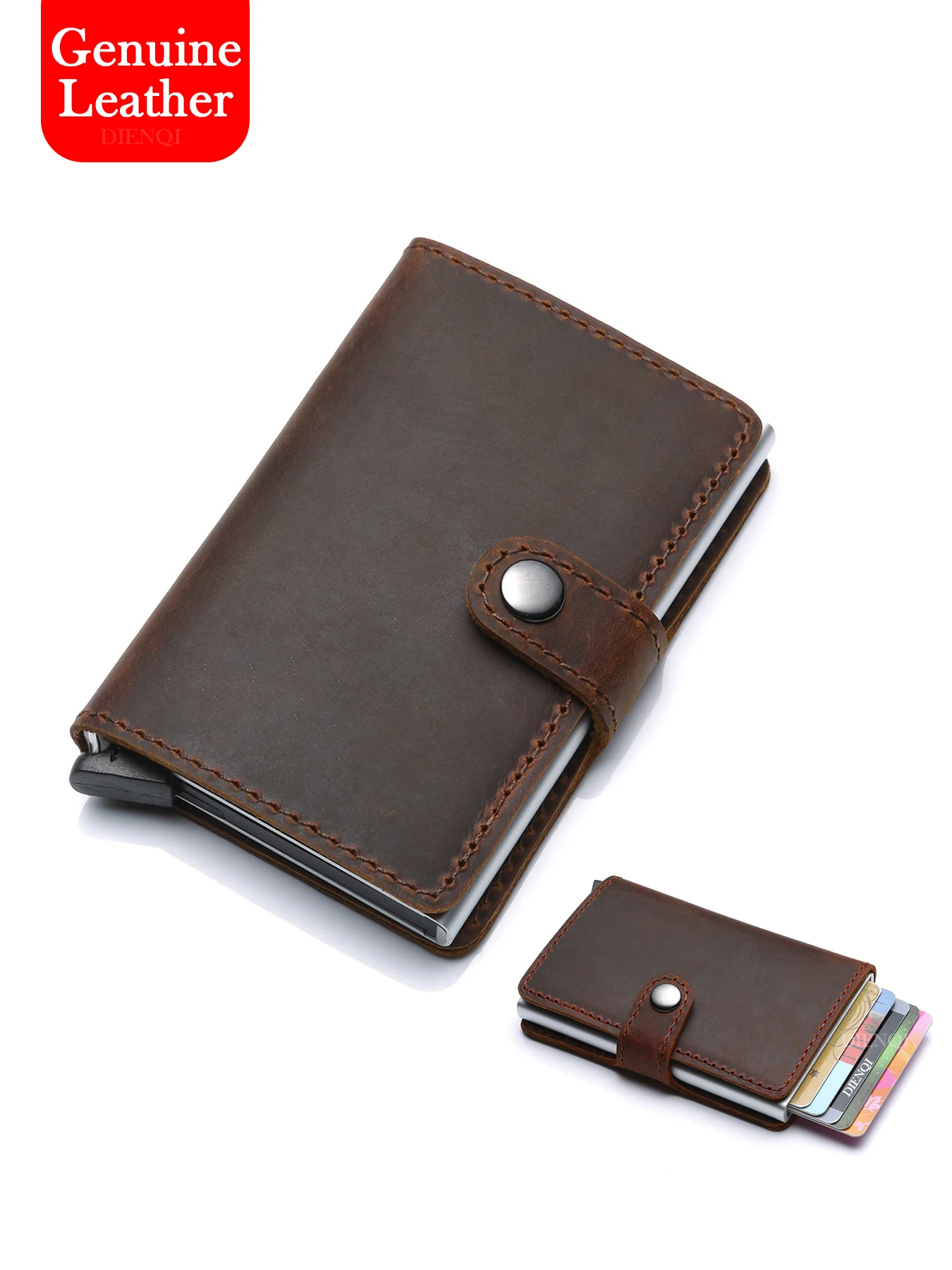 Real Leather Mens Wallet Money Clip Vintage Genuine Leather RFID Credit Card Holder Pop Up Case Slim Trifold Wallets for Men
Real Leather Mens Wallet Money Clip Vintage Genuine Leather RFID Credit Card Holder Pop Up Case Slim Trifold Wallets for Men