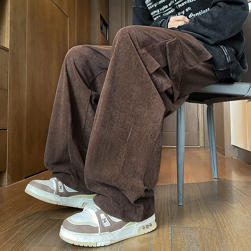 Cargo Pants Men Clothing American Retro Autumn and Winter, Trendy Brand Workwear with Large Pockets, Loose Straight Leg Long
Cargo Pants Men Clothing American Retro Autumn and Winter, Trendy Brand Workwear with Large Pockets, Loose Straight Leg Long