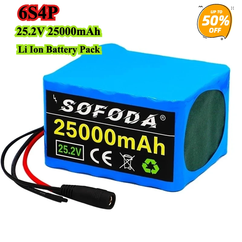 6S4P 25.2V 25Ah 18650 Battery Lithium Battery 25000mAh Moped /Electric/Li Ion Battery Pack
6S4P 25.2V 25Ah 18650 Battery Lithium Battery 25000mAh Moped /Electric/Li Ion Battery Pack