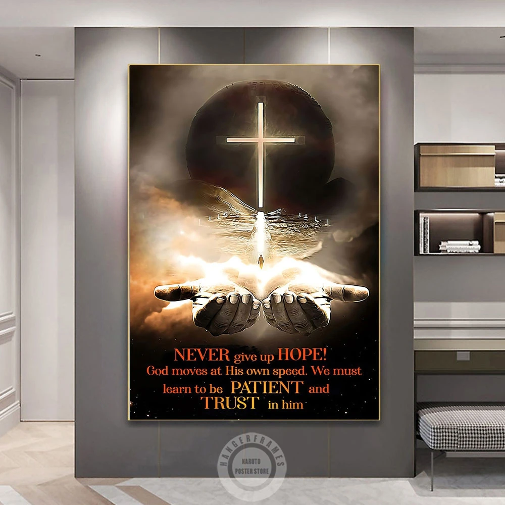 Never Give Up Hope Religious Art Canvas Painting God Jesus Christianity Prints Cross of Light Poster Wall Art Room Home Decor
Never Give Up Hope Religious Art Canvas Painting God Jesus Christianity Prints Cross of Light Poster Wall Art Room Home Decor
