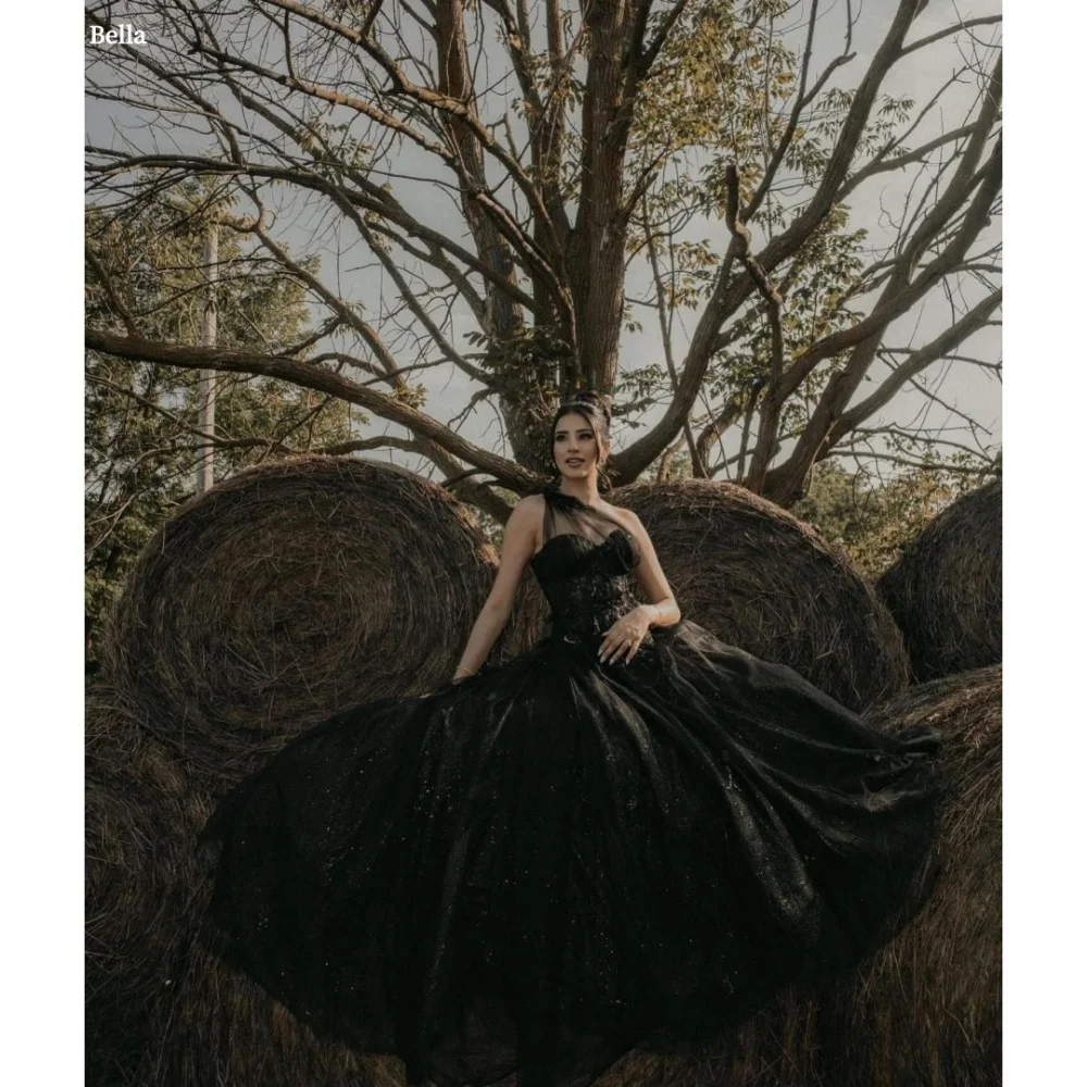 Bella Customized Black Slanted Shoulders Beaded robes de soirée Sleeveless Backless Party Dresses Floor-Length Prom Dress 2025
Bella Customized Black Slanted Shoulders Beaded robes de soirée Sleeveless Backless Party Dresses Floor-Length Prom Dress 2025