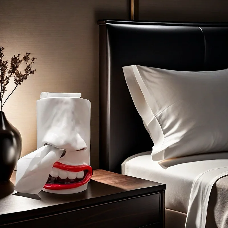 Funny Face Tissue Holder,Novelty Tissue Box Cover,Quirky Resin Tissue Dispenser with Nose and Mouth Design for Bathroom
Funny Face Tissue Holder,Novelty Tissue Box Cover,Quirky Resin Tissue Dispenser with Nose and Mouth Design for Bathroom