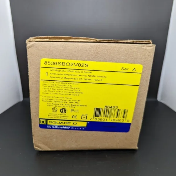 2026 Square D 8536sbo2v02s Size 0 120v Open a Brand New Original Spot Plc
2026 Square D 8536sbo2v02s Size 0 120v Open a Brand New Original Spot Plc