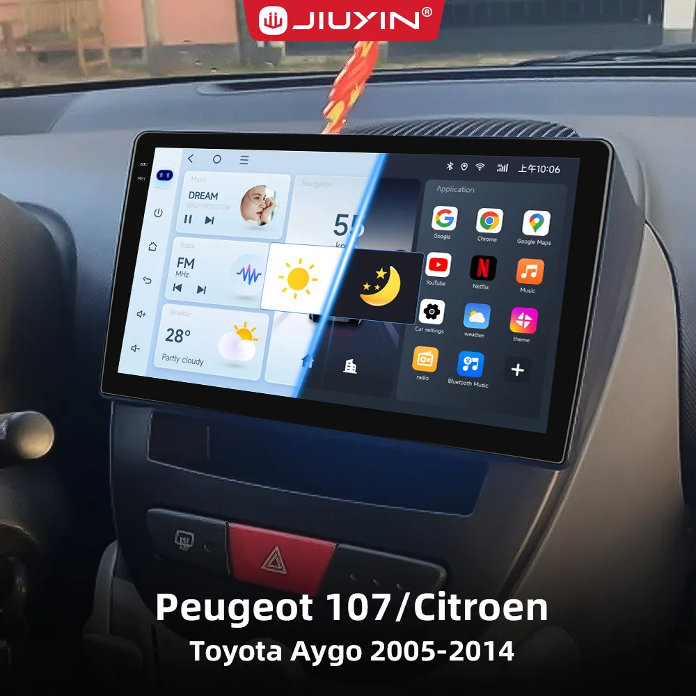 JIUYIN Android 14 Wireless CarPlay for Auto Car Radio Stereo for Peugeot 107 Toyota Aygo Citroen GPS Touch Screen Multimedia
JIUYIN Android 14 Wireless CarPlay for Auto Car Radio Stereo for Peugeot 107 Toyota Aygo Citroen GPS Touch Screen Multimedia