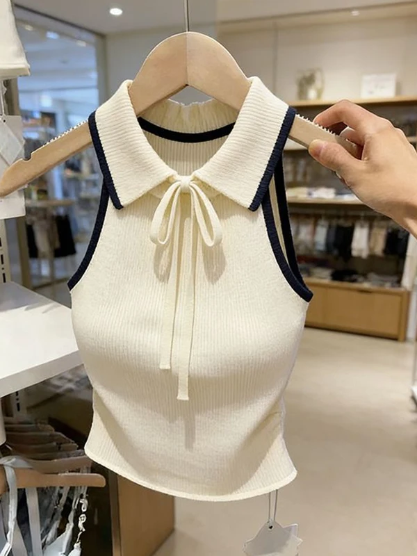 Korean Style Sweet Knot Knitted Spicy Girl Vest Women's Summer New Sleeveless Top Strap Slimming Fashionable Base S...
Korean Style Sweet Knot Knitted Spicy Girl Vest Women's Summer New Sleeveless Top Strap Slimming Fashionable Base S...