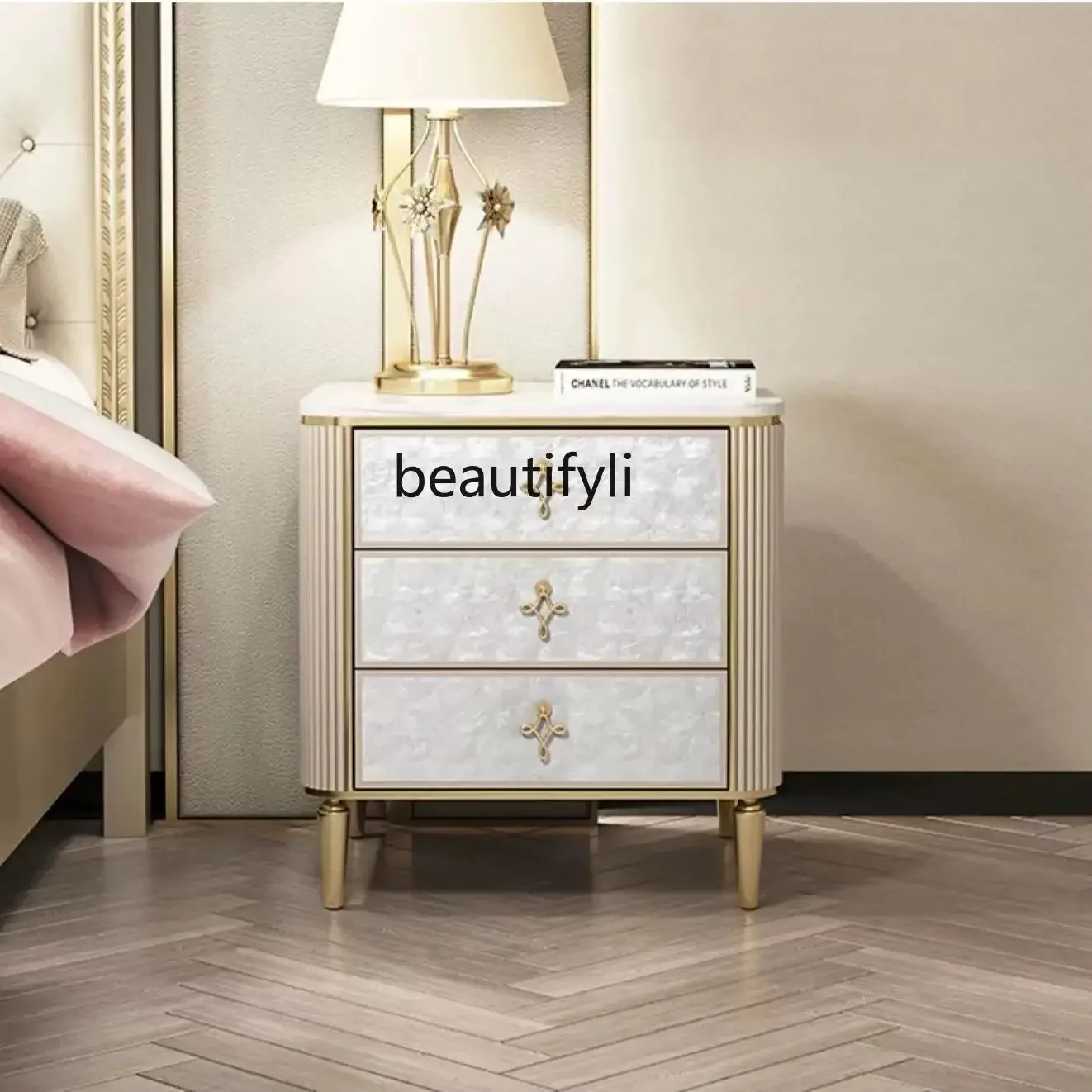 zxSimple modern light luxury bedside table solid wood small storage cabinet bedroom shell decorative bedside table
zxSimple modern light luxury bedside table solid wood small storage cabinet bedroom shell decorative bedside table