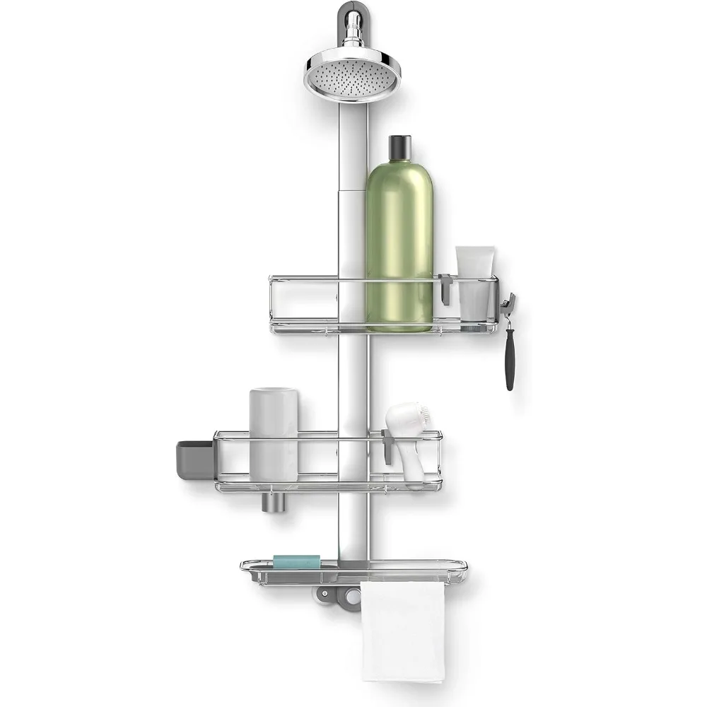 Adjustable and Extendable Shower Caddy Large, Stainless Steel and Anodized Aluminum
Adjustable and Extendable Shower Caddy Large, Stainless Steel and Anodized Aluminum