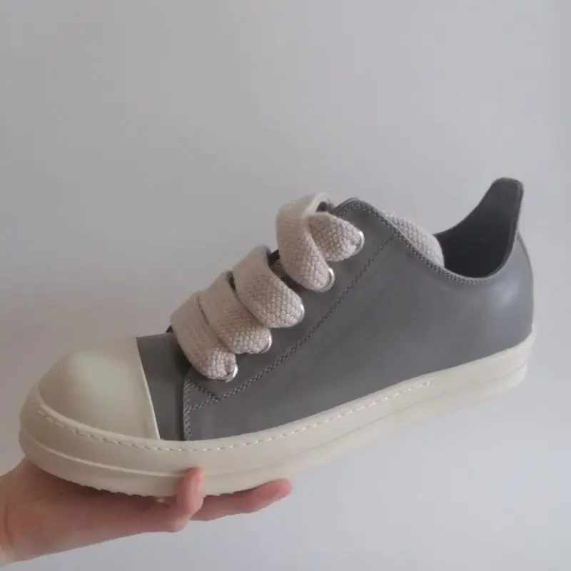 Grey Casual Ankle Boots Luxury Trainers Genuine Leather Men Flats Black White Sneaker Big Size Loafers Shoes 100% Real Picture
Grey Casual Ankle Boots Luxury Trainers Genuine Leather Men Flats Black White Sneaker Big Size Loafers Shoes 100% Real Picture