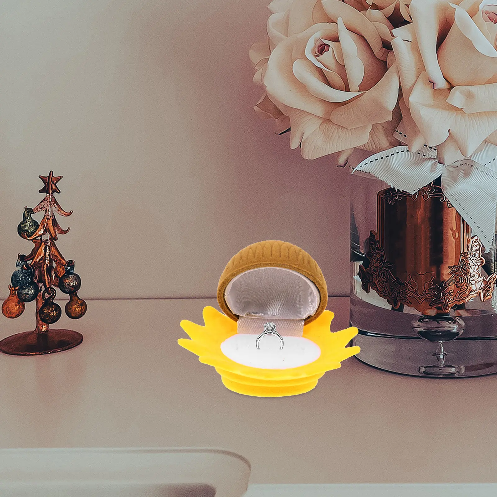 Sunflower Jewelry Gift Box Elegant Flower Ring Case Perfect for Wedding Proposal Engagement Travel Decorative Jewelry Storage
Sunflower Jewelry Gift Box Elegant Flower Ring Case Perfect for Wedding Proposal Engagement Travel Decorative Jewelry Storage