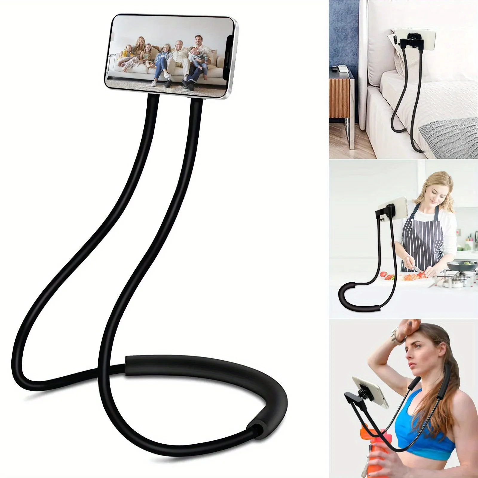 Retractable Neck Hanging Selfie Pole Stand Adjustable 360° Free Rotation Bracket Universal Desktop Bed Car Lazy Mobile Holder
Retractable Neck Hanging Selfie Pole Stand Adjustable 360° Free Rotation Bracket Universal Desktop Bed Car Lazy Mobile Holder