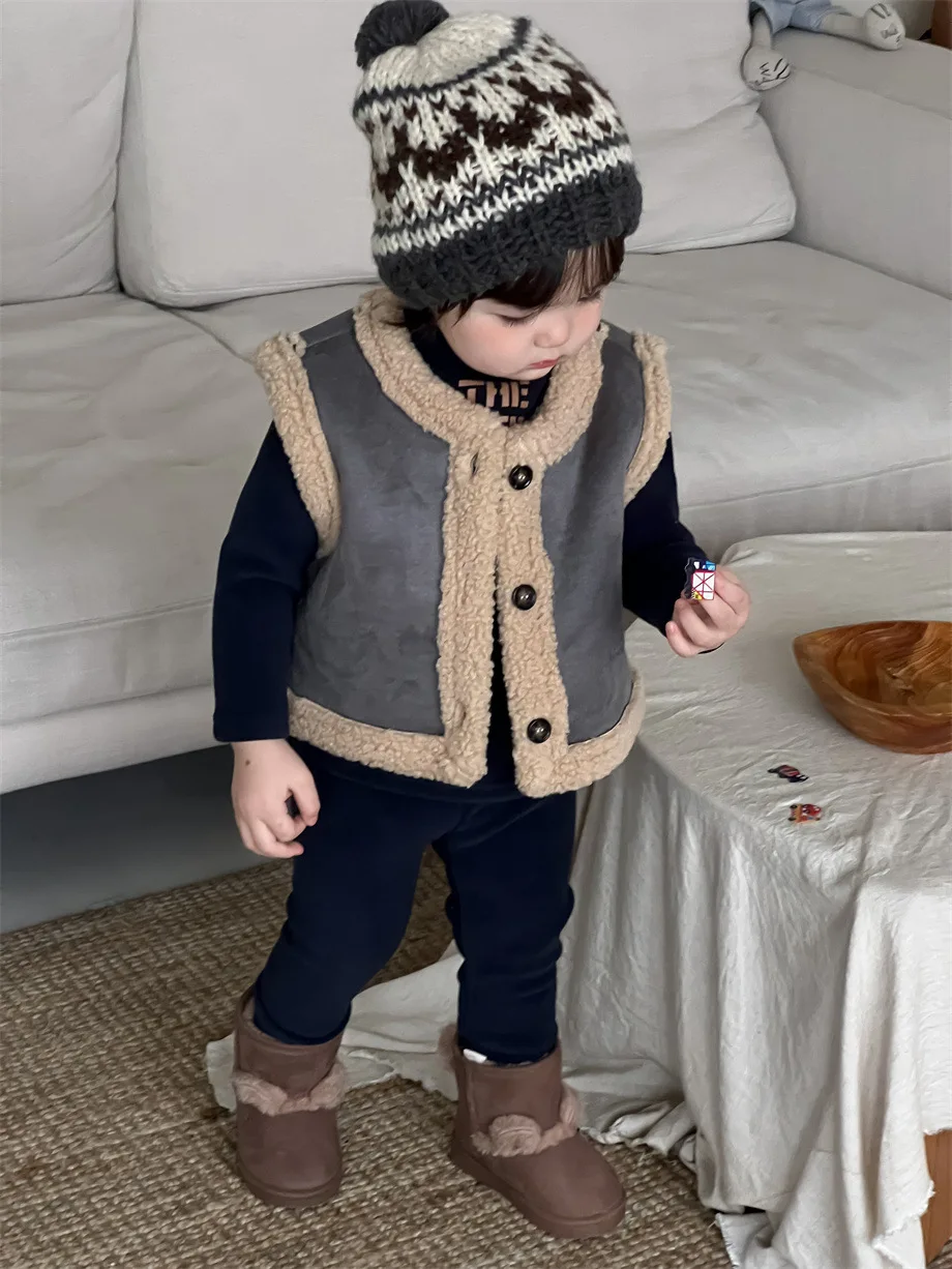 2025 Winter New Baby Sleeveless Warm Vest Plus Velvet Thick Infant Girl Vest Cardigan Toddler Windproof Jacket Boys Fleece Coat
2025 Winter New Baby Sleeveless Warm Vest Plus Velvet Thick Infant Girl Vest Cardigan Toddler Windproof Jacket Boys Fleece Coat