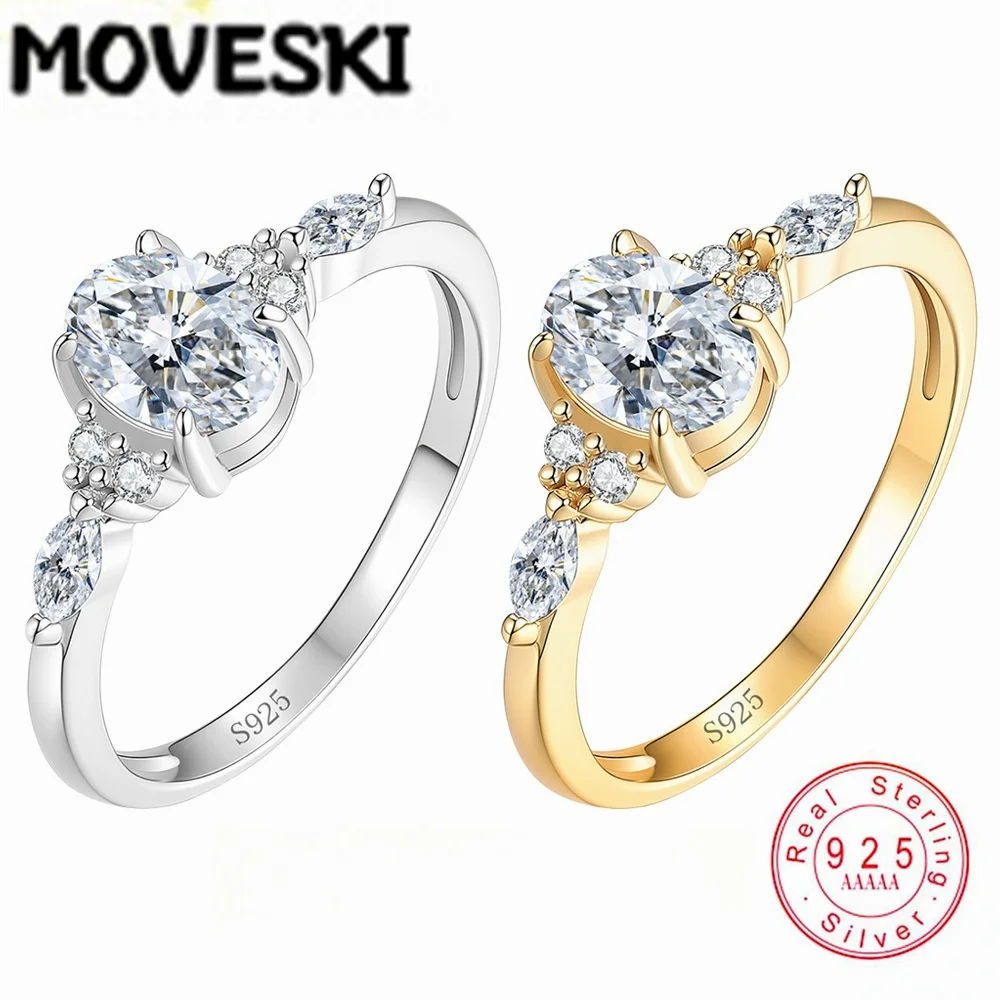 MOVESKI 1CT Moissanite Ring 925 Sterling Silver Oval Cut Lab Promise Band for Women Fine Jewelry
MOVESKI 1CT Moissanite Ring 925 Sterling Silver Oval Cut Lab Promise Band for Women Fine Jewelry