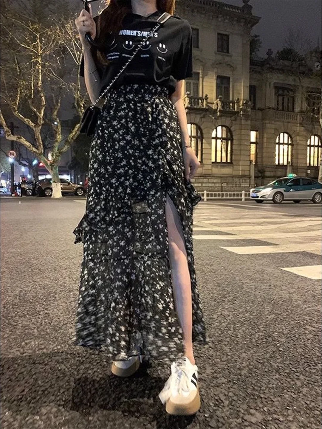 Elegant High Waist Midi Skirt with Slit for Women Floral Lace Summer Vintage Versatile Sexy Long Skirt Polyester Composite Fiber
Elegant High Waist Midi Skirt with Slit for Women Floral Lace Summer Vintage Versatile Sexy Long Skirt Polyester Composite Fiber