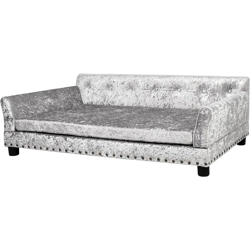 Large Dog Sofa Bed: Pet Luxurious Indoor Elevated Couch Made Soft Velvet - Extra Large Heavy Duty Dog Orthopedic Sofa Bed with
Large Dog Sofa Bed: Pet Luxurious Indoor Elevated Couch Made Soft Velvet - Extra Large Heavy Duty Dog Orthopedic Sofa Bed with
