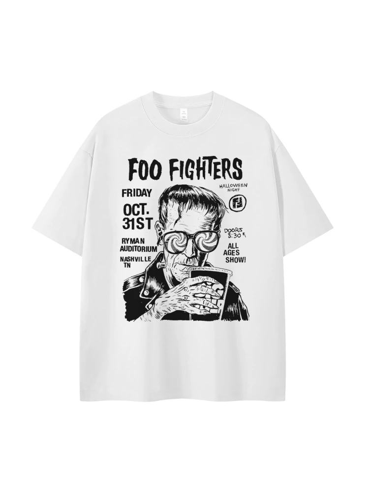 Foo Fighters Band, Retro American Street Hip-hop Punk, Vtg Rock, Short-sleeved T-shirt, High-quality Luxury Brand
Foo Fighters Band, Retro American Street Hip-hop Punk, Vtg Rock, Short-sleeved T-shirt, High-quality Luxury Brand