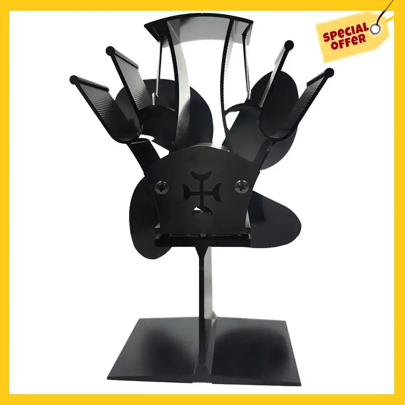 For Fireplace Wood Stove Fan Small Designed 4 Blades Heat Powered Fireplace Fans Black TP2004-4
For Fireplace Wood Stove Fan Small Designed 4 Blades Heat Powered Fireplace Fans Black TP2004-4