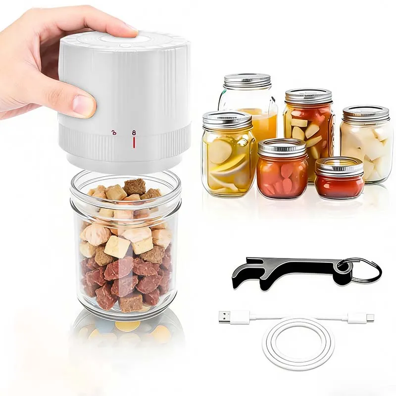 1 Piece Automatic Vacuum Sealer, Electric Mason Jar Vacuum Automatic Vacuum Pump, Easy Operation, Sealed Storage, Suitable for Various Jar Sizes, Portable Food Pr, for Freeze-Dried Food Storage, Kitchen Tool
1 Piece Automatic Vacuum Sealer, Electric Mason Jar Vacuum Automatic Vacuum Pump, Easy Operation, Sealed Storage, Suitable for Various Jar Sizes, Portable Food Pr, for Freeze-Dried Food Storage, Kitchen Tool