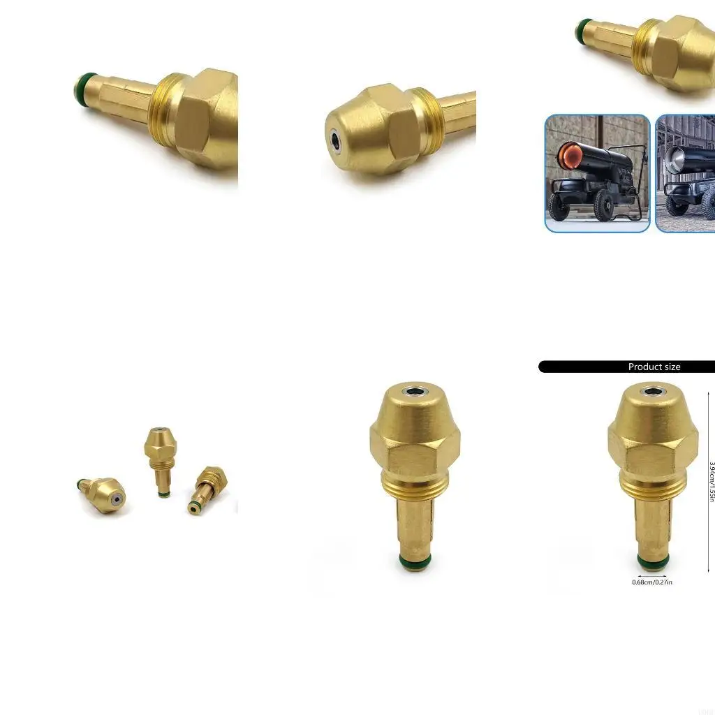Easy Installs Brass Nozzle for Forced Air Kerosenes Heaters Performances
Easy Installs Brass Nozzle for Forced Air Kerosenes Heaters Performances