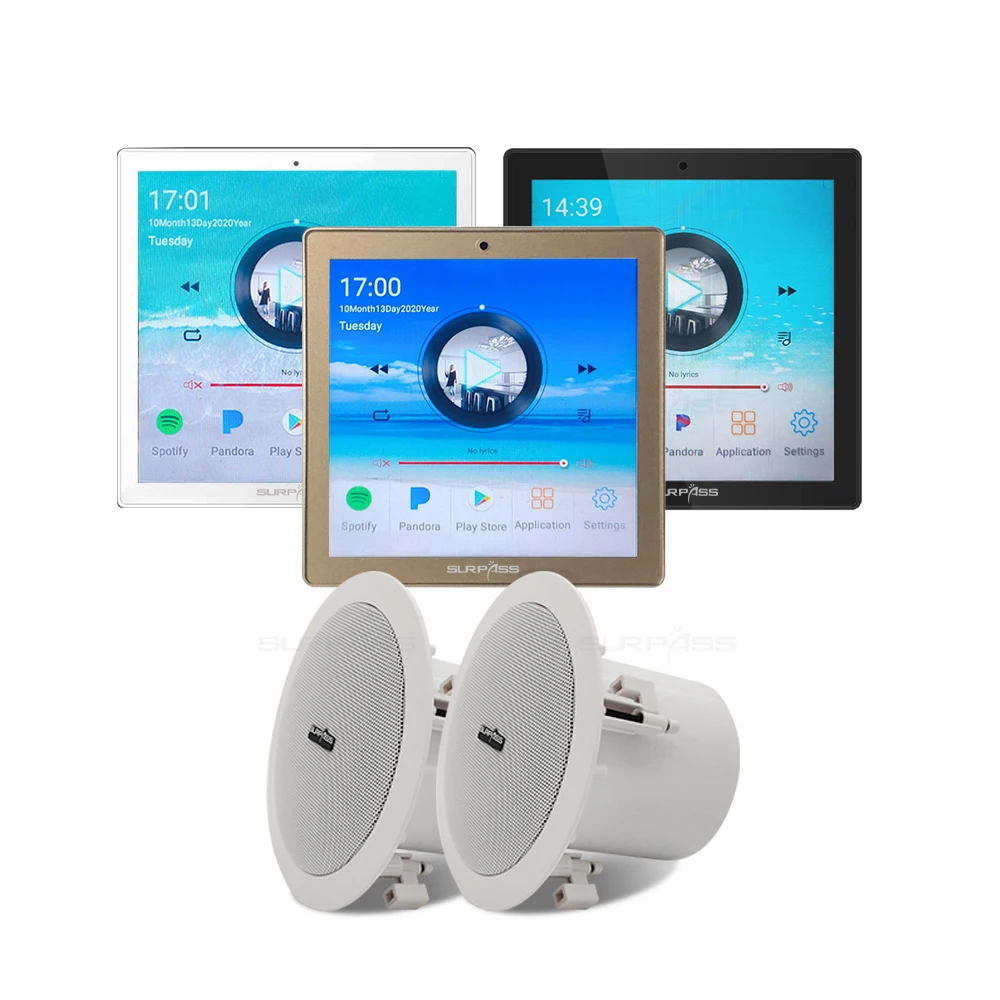 SURPASS 4-дюймовый Wi-Fi Bluetooth Сенсорный экран музыкальный контроллер усилитель динамик звуковая система для дома и отеля BGM
SURPASS 4-дюймовый Wi-Fi Bluetooth Сенсорный экран музыкальный контроллер усилитель динамик звуковая система для дома и отеля BGM