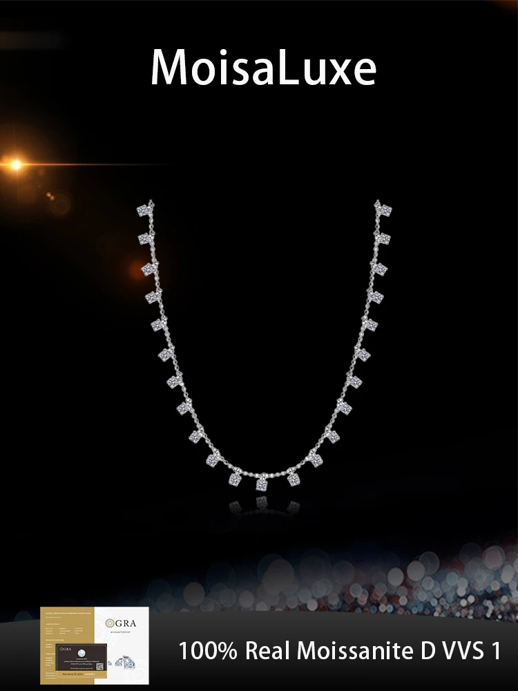 MoisaLuxe Official Store Moissanite Plata Sterling 925 Silver Female Gypsy Necklace Pendant Necklace Collarbone Chain Jewelry
MoisaLuxe Official Store Moissanite Plata Sterling 925 Silver Female Gypsy Necklace Pendant Necklace Collarbone Chain Jewelry