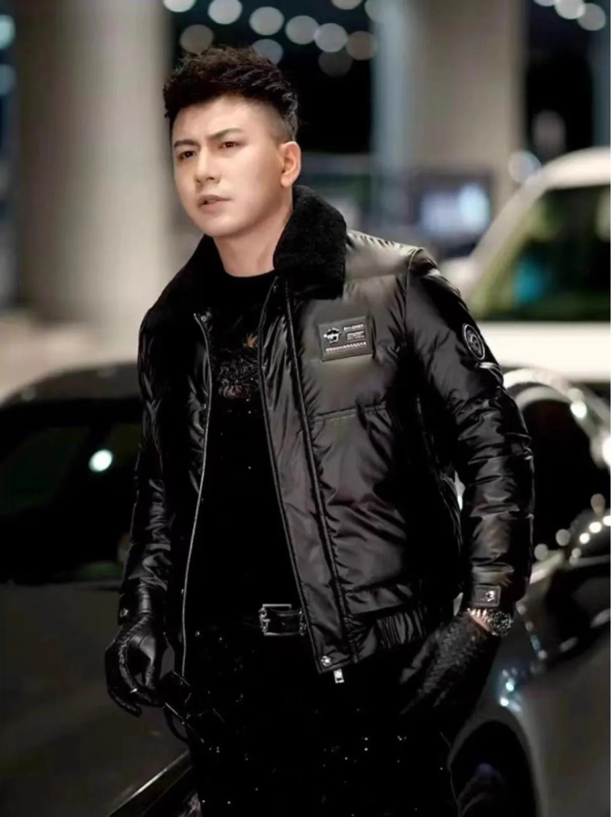 Men's down Cotton Jaet Thiened Warm Comfortable Biker Sle Bla Versatile High-End Winter Coat Stand Fit Youth Faion
Men's down Cotton Jaet Thiened Warm Comfortable Biker Sle Bla Versatile High-End Winter Coat Stand Fit Youth Faion