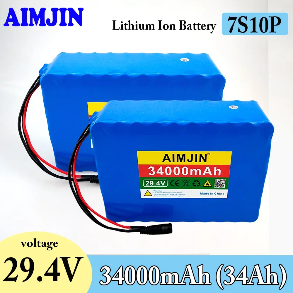 7S10P 34Ah 29.4V lithium ion battery pack built-in BMS, for electric bicycle unicycle scooter wheelchair motor
7S10P 34Ah 29.4V lithium ion battery pack built-in BMS, for electric bicycle unicycle scooter wheelchair motor