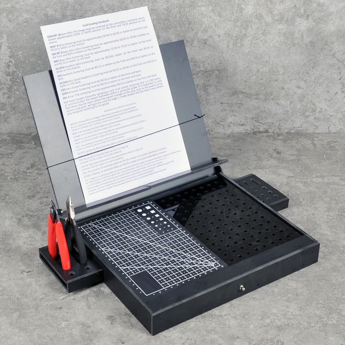 Scale Model Building Tools Desktop Scale Model Assembly Workbench Tool Rack with Built-in Storage and a Self-Healing Cutting Mat
Scale Model Building Tools Desktop Scale Model Assembly Workbench Tool Rack with Built-in Storage and a Self-Healing Cutting Mat