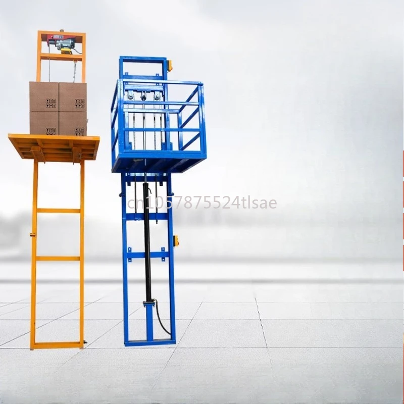 Electric hydraulic lift freight elevator, small household simple elevator, double guide rails for warehouse buildings
Electric hydraulic lift freight elevator, small household simple elevator, double guide rails for warehouse buildings