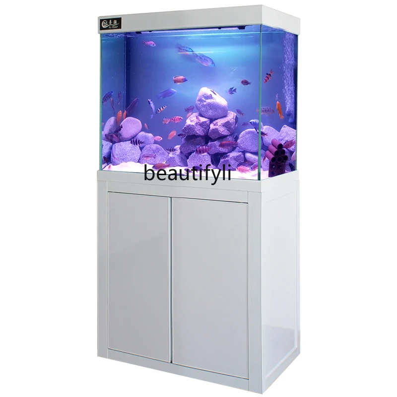 Fish tank living room, large bottom filter belt cabinet, integrated water box, ultra-white glass landscaping fish tank
Fish tank living room, large bottom filter belt cabinet, integrated water box, ultra-white glass landscaping fish tank