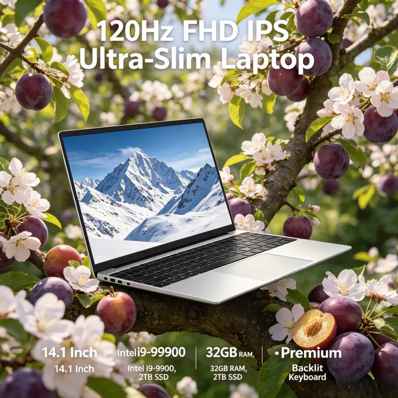 Intel i9-9900 Powered 14.1" Ultra-Slim Notebook, 120Hz FHD IPS Screen, 32GB RAM, 2TB SSD Storage & Premium Backlit Keyboard
Intel i9-9900 Powered 14.1" Ultra-Slim Notebook, 120Hz FHD IPS Screen, 32GB RAM, 2TB SSD Storage & Premium Backlit Keyboard