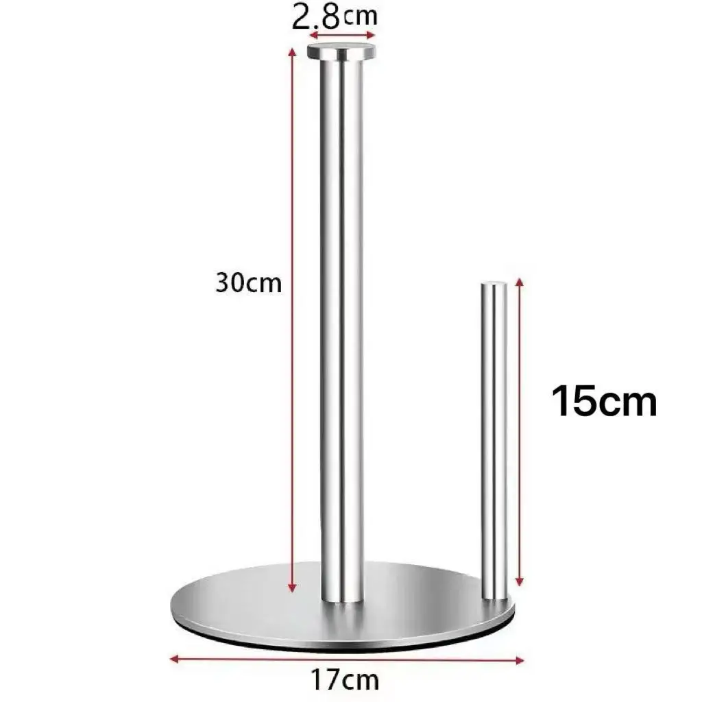 Silver Paper Towel Holder Countertop, Stainless Steel Kitchen Paper Towel Holder Stand for Kitchen and Bathroom Organization
Silver Paper Towel Holder Countertop, Stainless Steel Kitchen Paper Towel Holder Stand for Kitchen and Bathroom Organization