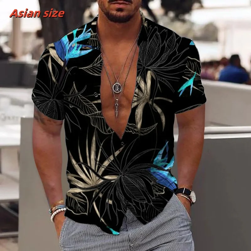 Colorful Coconut Trees Pattern Hawaiian Shirt For Men Leaf Boat 3D Printed Short Sleeve Tops Casual Lapel Aloha Shirts Blouses
Colorful Coconut Trees Pattern Hawaiian Shirt For Men Leaf Boat 3D Printed Short Sleeve Tops Casual Lapel Aloha Shirts Blouses