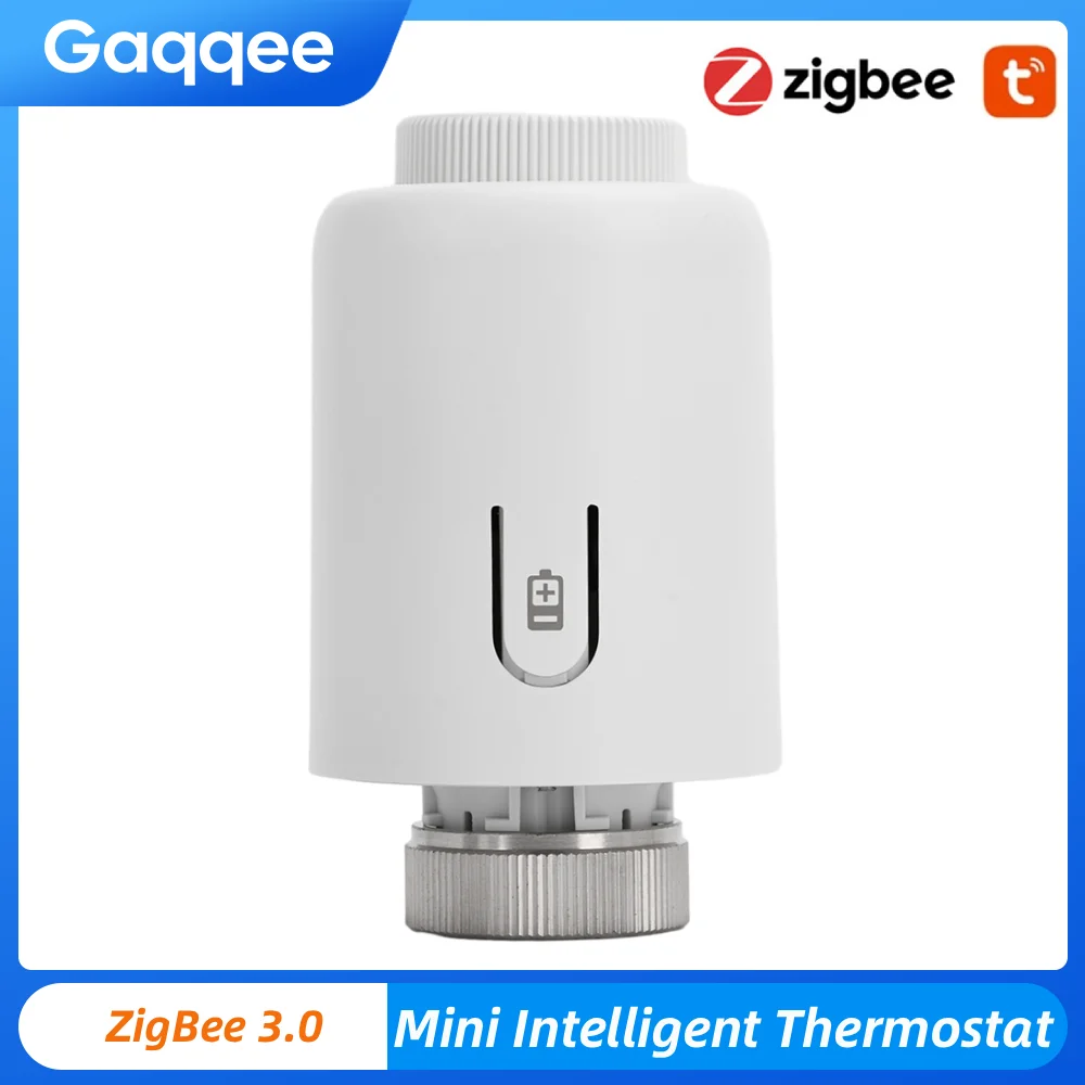 Tuya Zigbee Smart Thermostat Temperature Controller Valve Wireless APP Remote Voice Control Work With Alexa Google Assistant